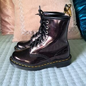 Dr. Martens Women's 1460 8-Eye Sparkle Boots - Purple/Royal Sparkle